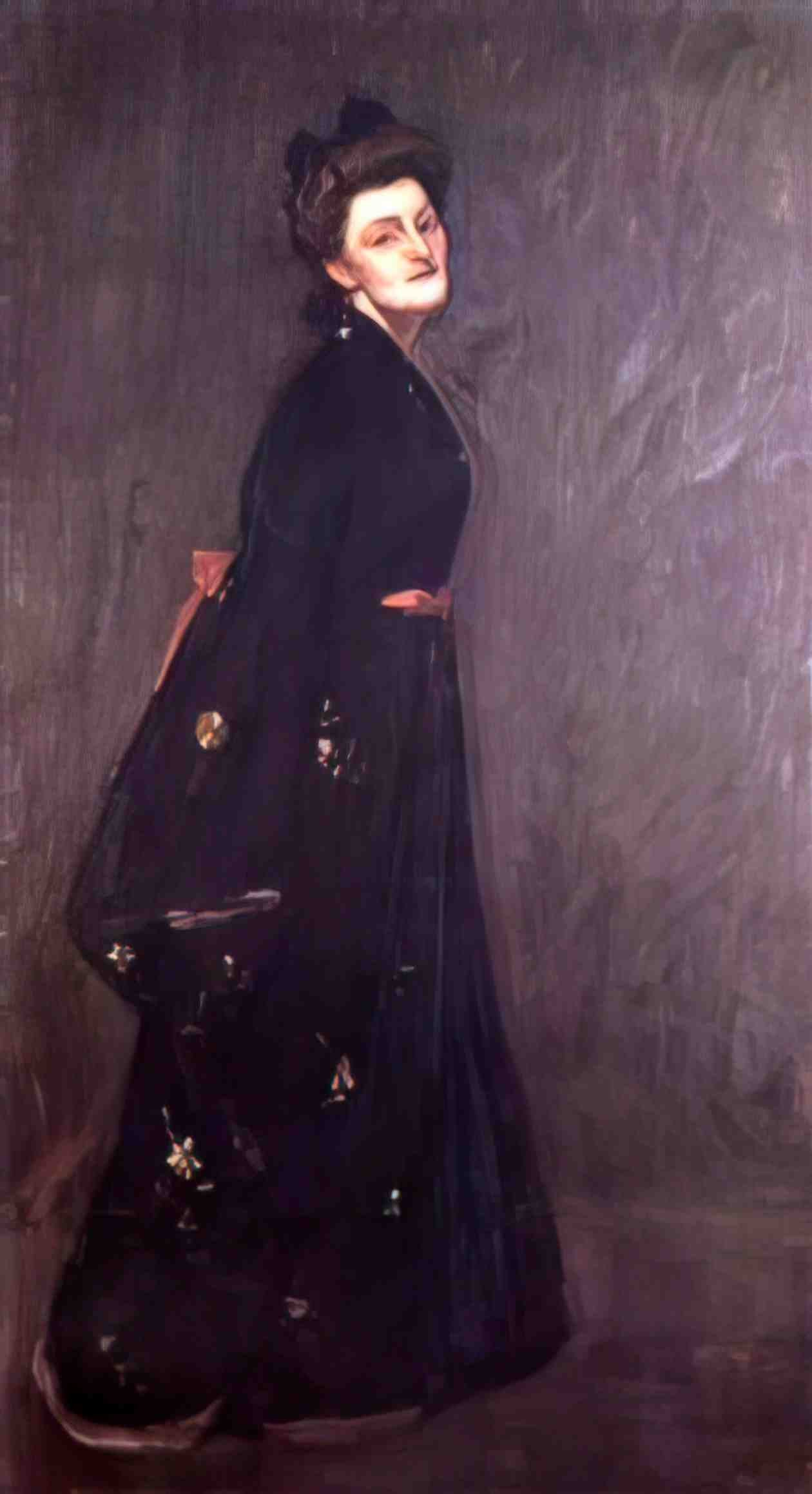 William Merritt Chase the black kimono 1 Art A4 Photo Print