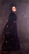 William Merritt Chase the black kimono Art A4 Photo Print