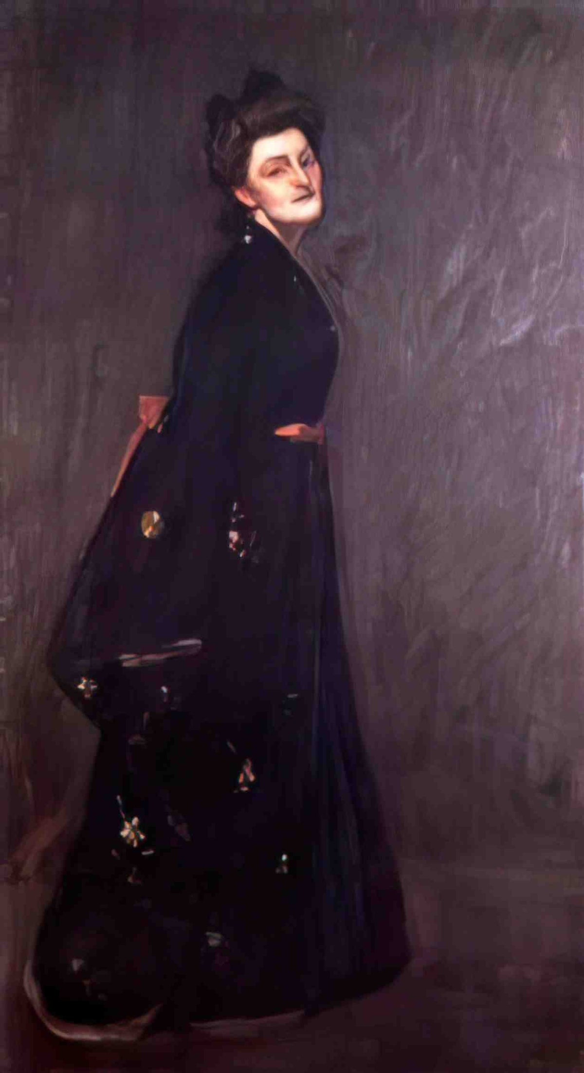 William Merritt Chase the black kimono Art A4 Photo Print