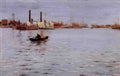 William Merritt Chase the east river Art A4 Photo Print