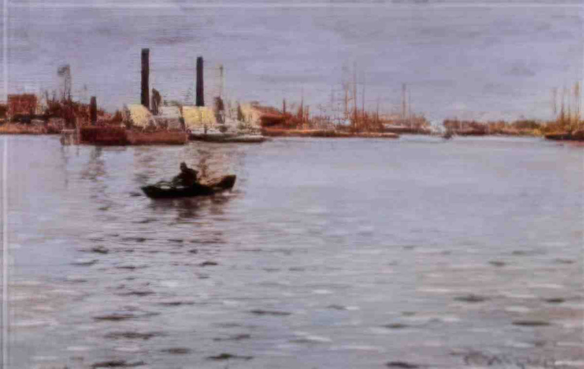 William Merritt Chase the east river Art A4 Photo Print
