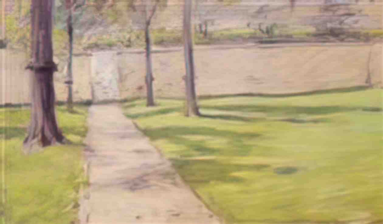 William Merritt Chase the garden wall Art A4 Photo Print
