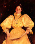 William Merritt Chase the golden lady Art A4 Photo Print