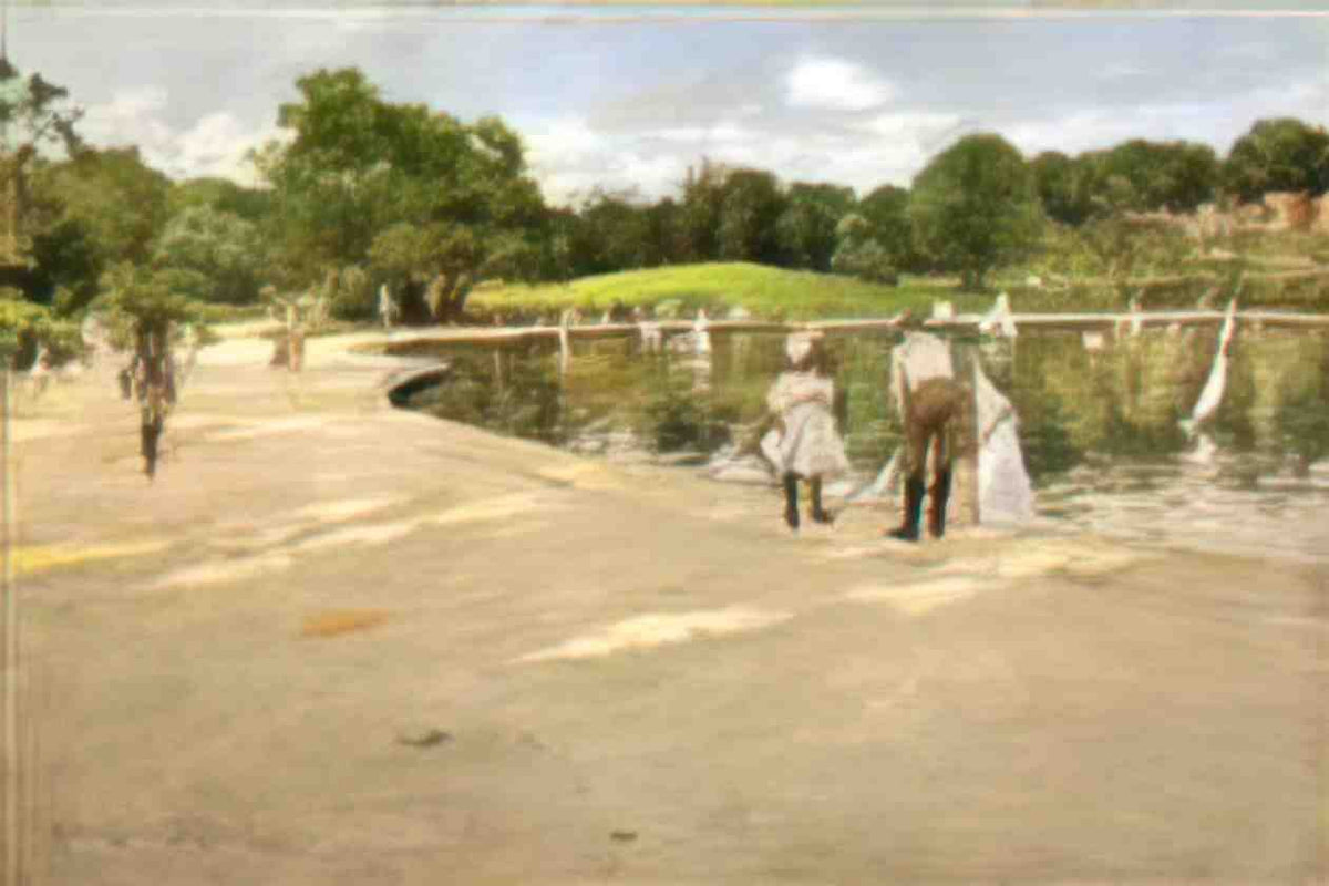 William Merritt Chase the lake for miniature yachts Art A4 Photo Print