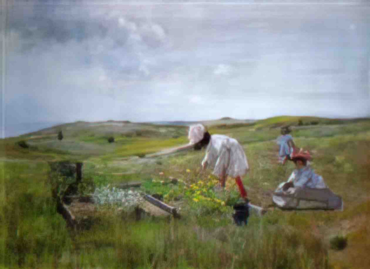 William Merritt Chase the little garden Art A4 Photo Print