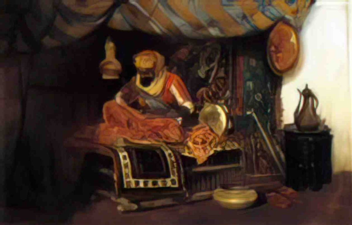 William Merritt Chase the moorish warrior 1876 Art A4 Photo Print