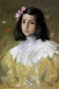 William Merritt Chase the pink bow Art A4 Photo Print