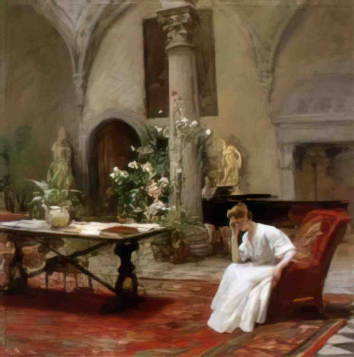 William Merritt Chase the song Art A4 Photo Print