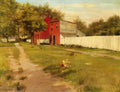 William Merritt Chase the white fence Art A4 Photo Print