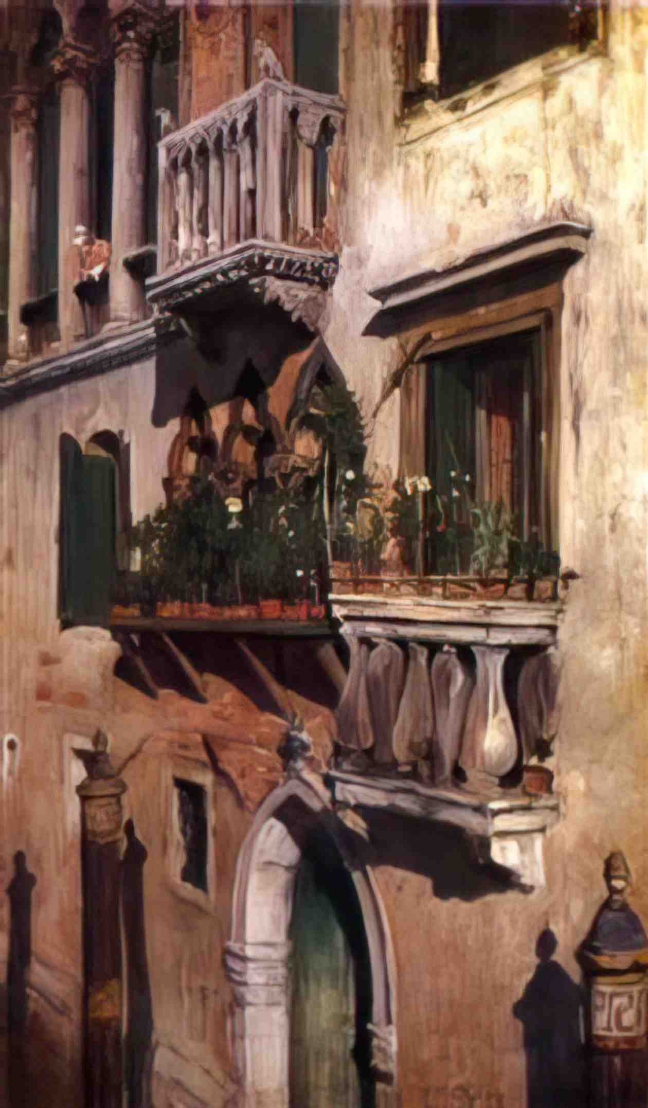 William Merritt Chase venice Art A4 Photo Print