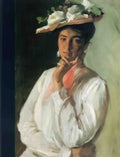 William Merritt Chase woman in white Art A4 Photo Print