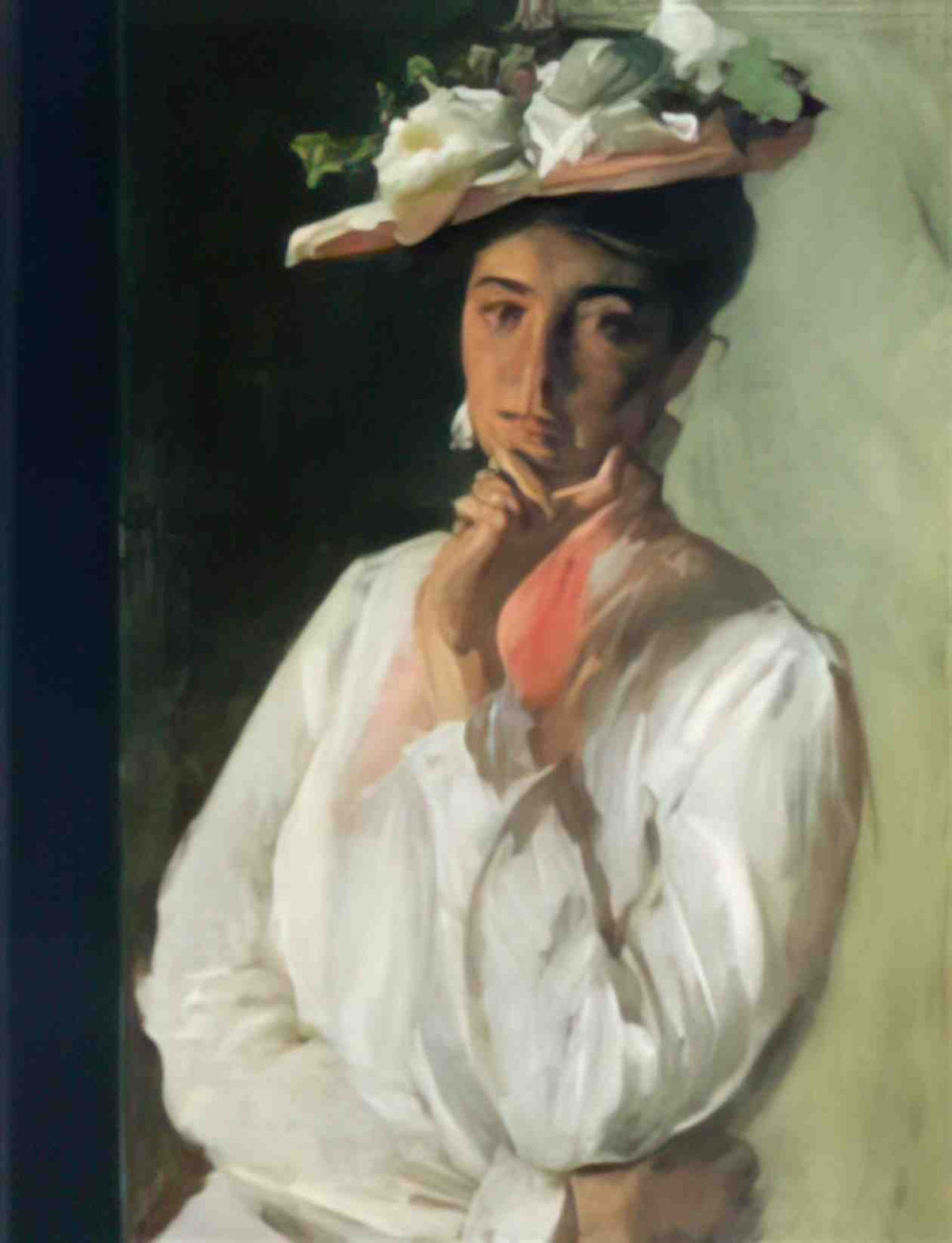 William Merritt Chase woman in white Art A4 Photo Print