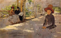 William Merritt Chase women under trellis Art A4 Photo Print
