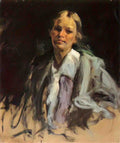 William Merritt Chase young girl Art A4 Photo Print