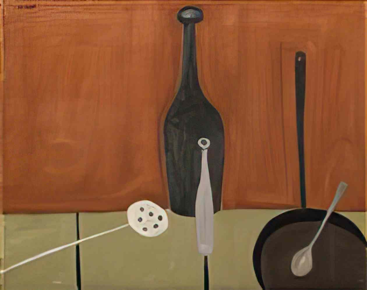 William Scott bottle and fish slice 1949 Art A4 Photo Print