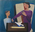 William Scott boy and a birdcage 1947 Art A4 Photo Print