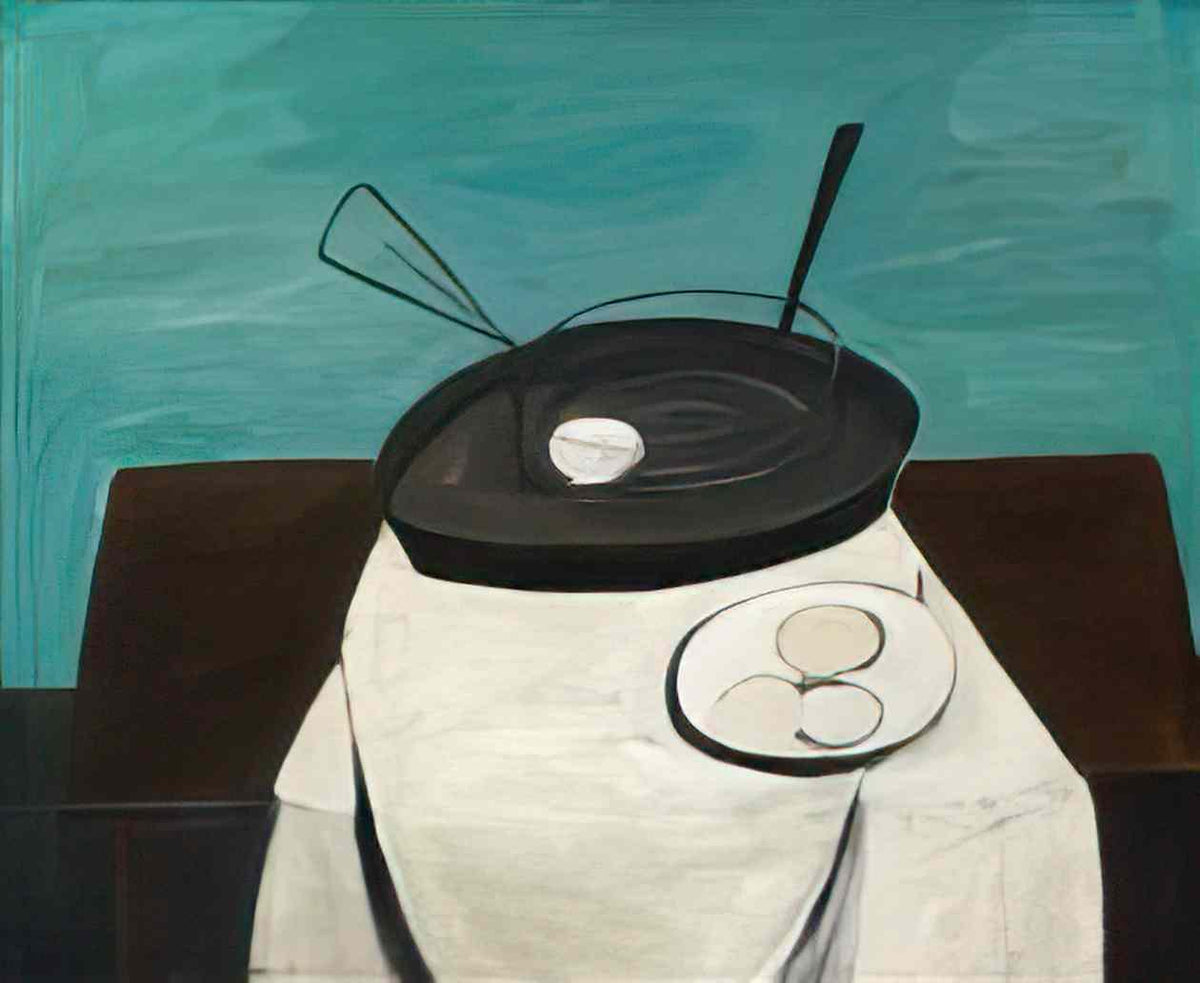 William Scott frying pan and basket 1948 Art A4 Photo Print