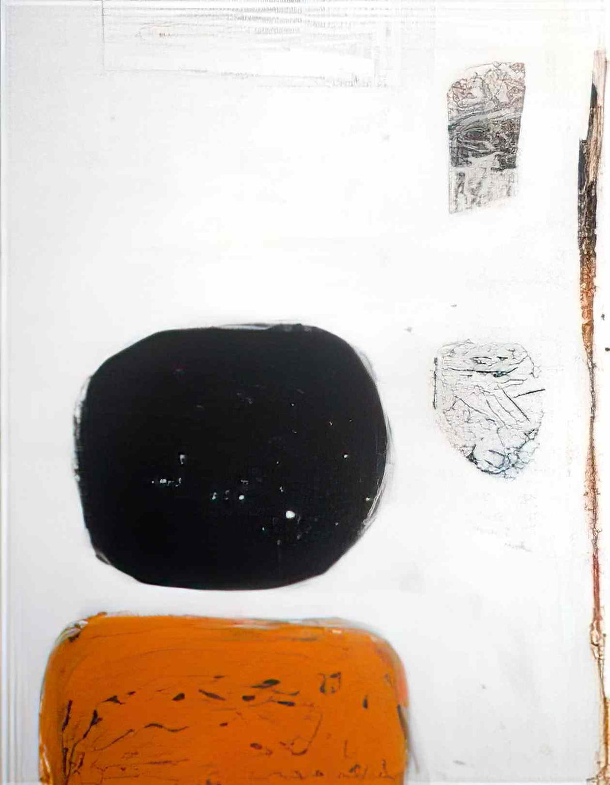 William Scott orange black and white 1960 Art A4 Photo Print