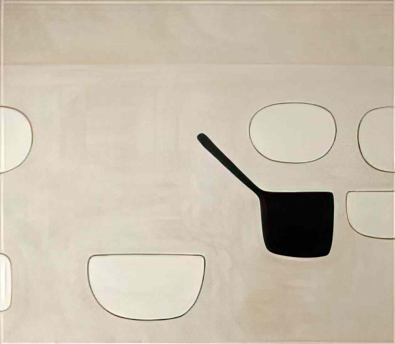 William Scott six open forms 1971 Art A4 Photo Print