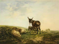 William Shayer donkey and sheep Art A4 Photo Print