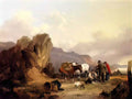 William Shayer fisherfolk sorting the catch 1837 Art A4 Photo Print
