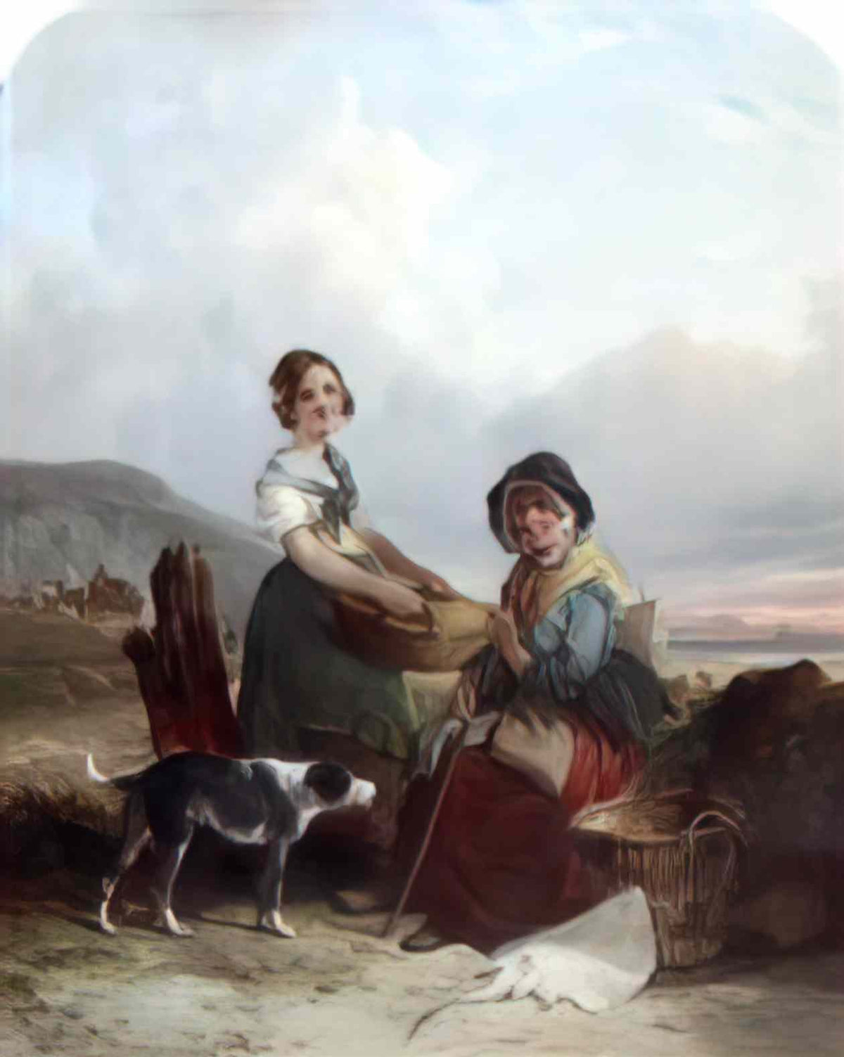 William Shayer fisherwomen Art A4 Photo Print