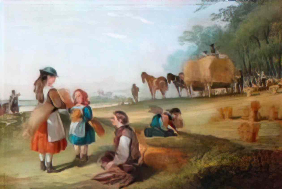 William Shayer harvesting Art A4 Photo Print