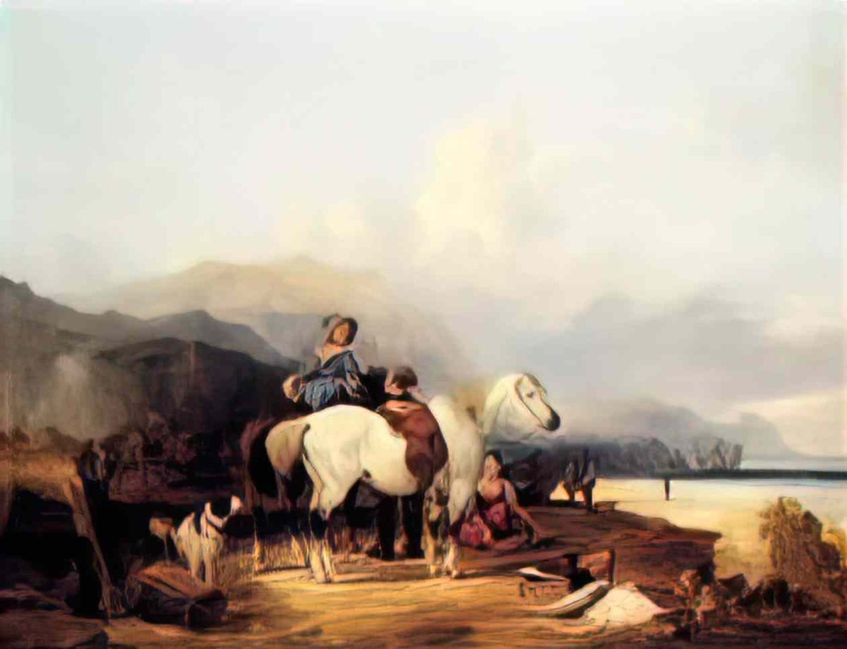 William Shayer looking out to sea 1846 Art A4 Photo Print