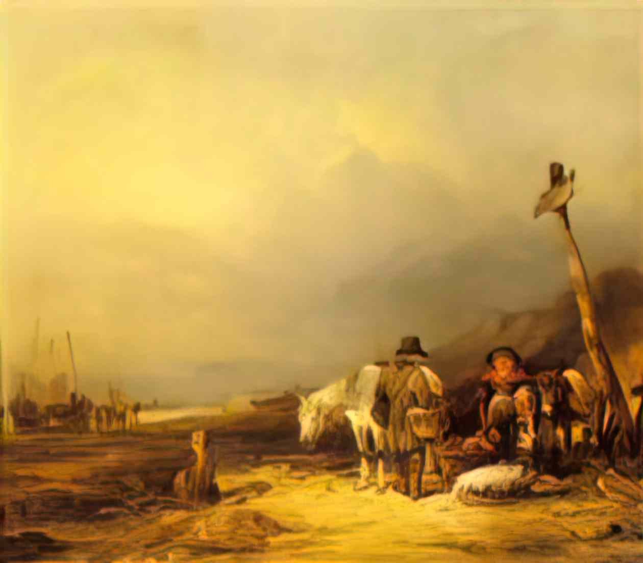 William Shayer on the south coast Art A4 Photo Print