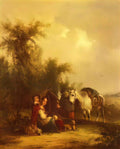 William Shayer resting along the trail 1879 Art A4 Photo Print