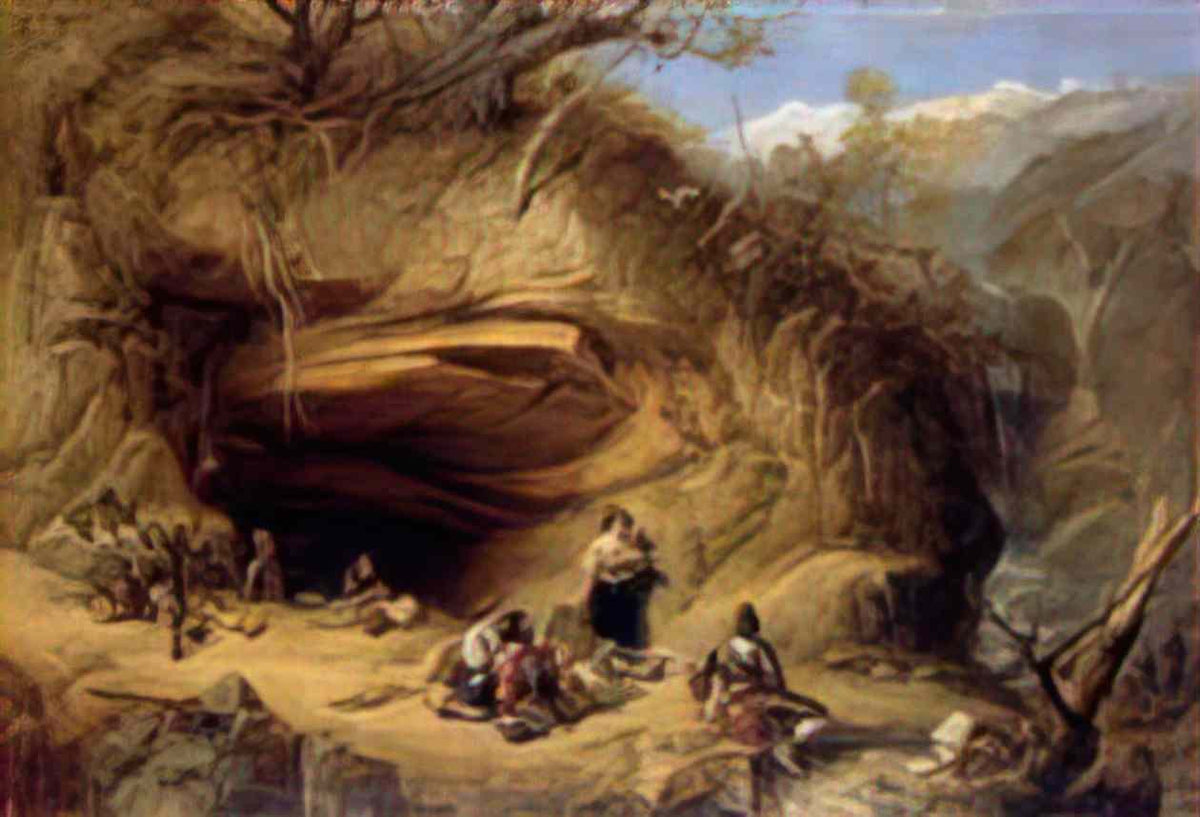 William Shayer scene near zeldkirch in the tyrol 1845 Art A4 Photo Print