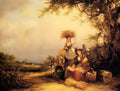 William Shayer the gleaners shirley hants Art A4 Photo Print