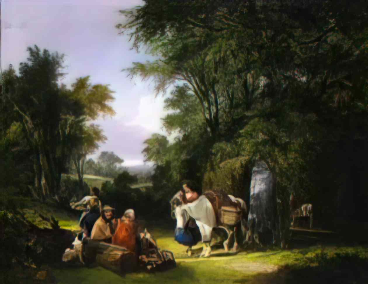 William Shayer the midday rest Art A4 Photo Print