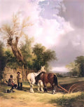 William Shayer the ploughman s rest Art A4 Photo Print