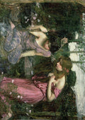 William Waterhouse Nymphs Finding The Head Of Orpheus Study 2 A4 Photo Print