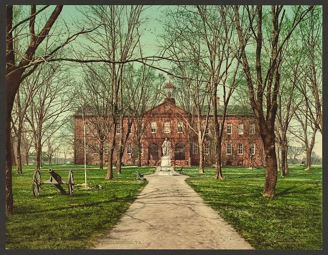 William and Mary College WilliamsburgVA Vintage A4 Photo Print