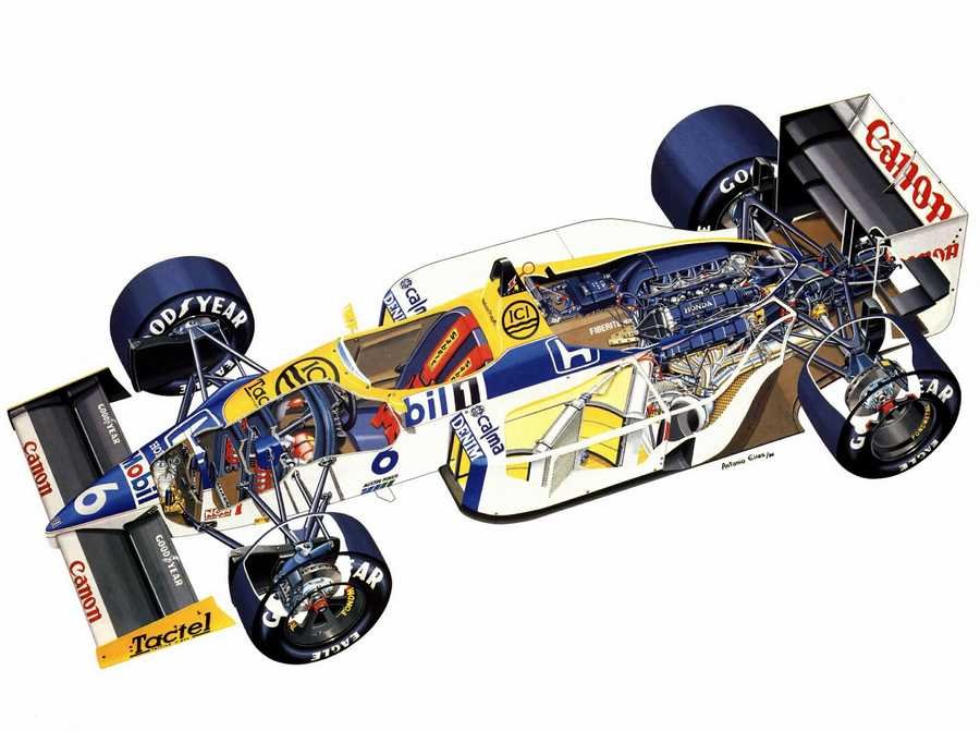 Williams FW11 cutaway A4 Photo Print