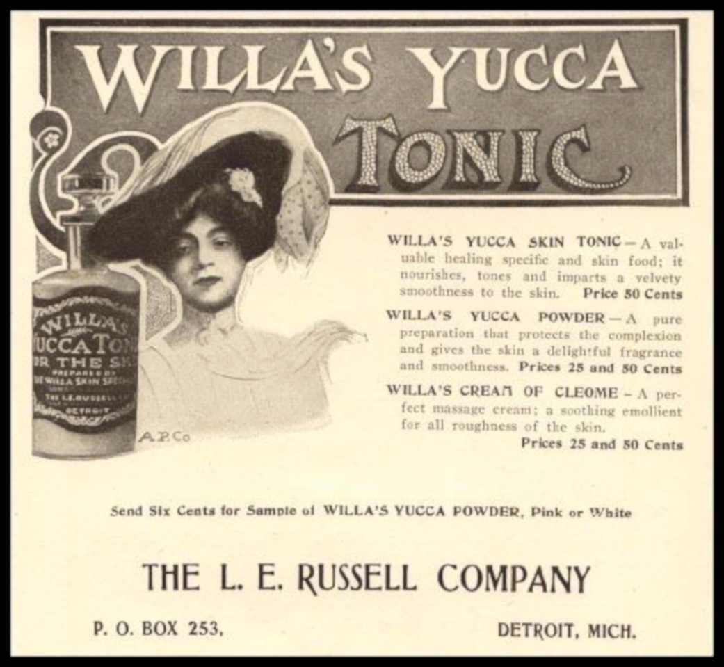 Willias Yucca Tonic 3 Vintage Retro Advert Ads A4 Photo Print