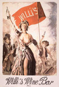 Willis Wine Bar 1989 Palliser Paris Liqueur Vintage Advert A4 Photo Print
