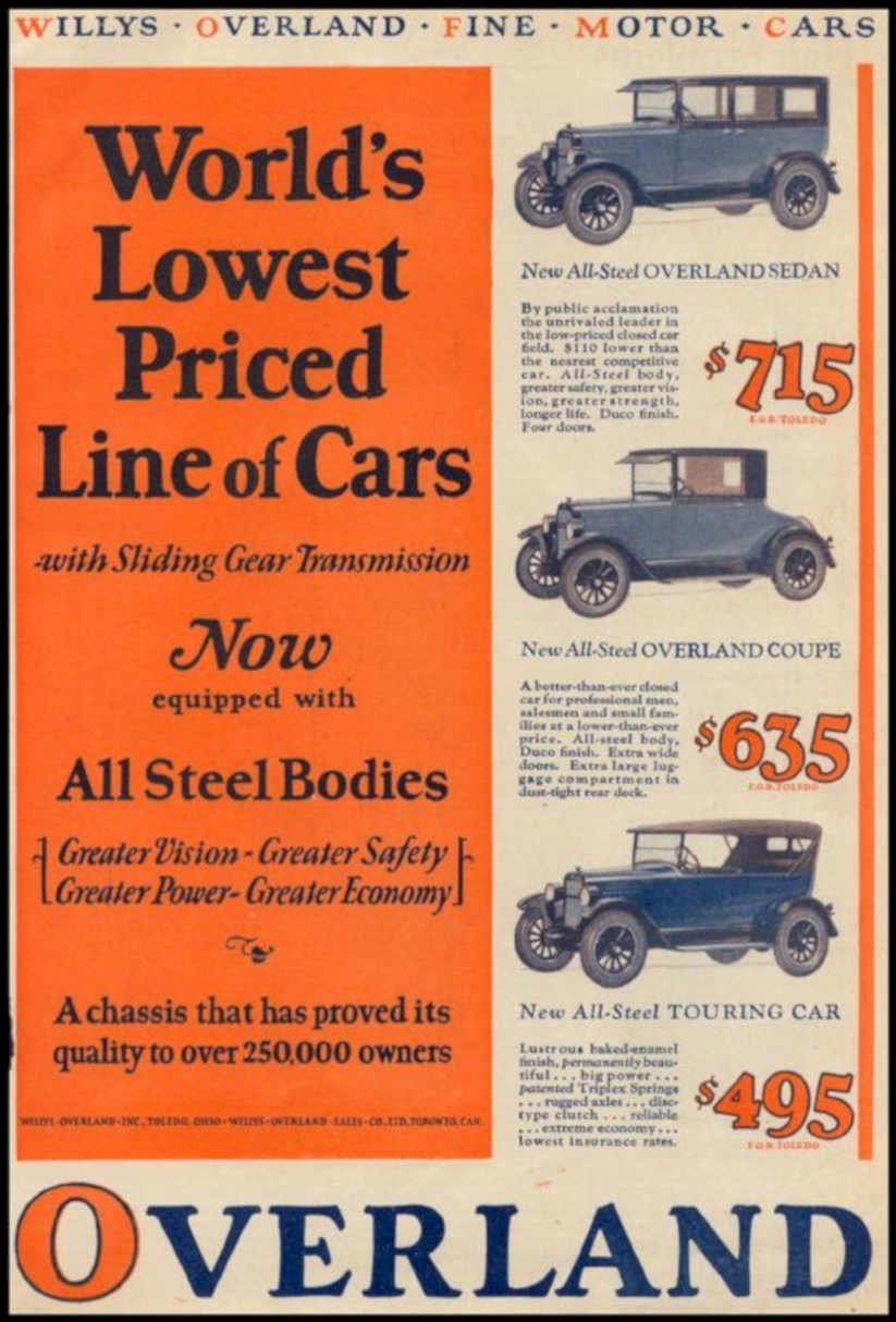 Willlys Overland Models 1 Vintage Retro Advert Ads A4 Photo Print