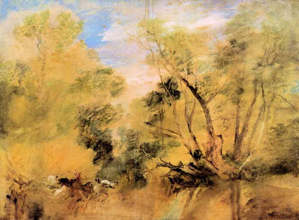 Willows Beside A Stream Joseph Mallord Turner A4 Photo Print