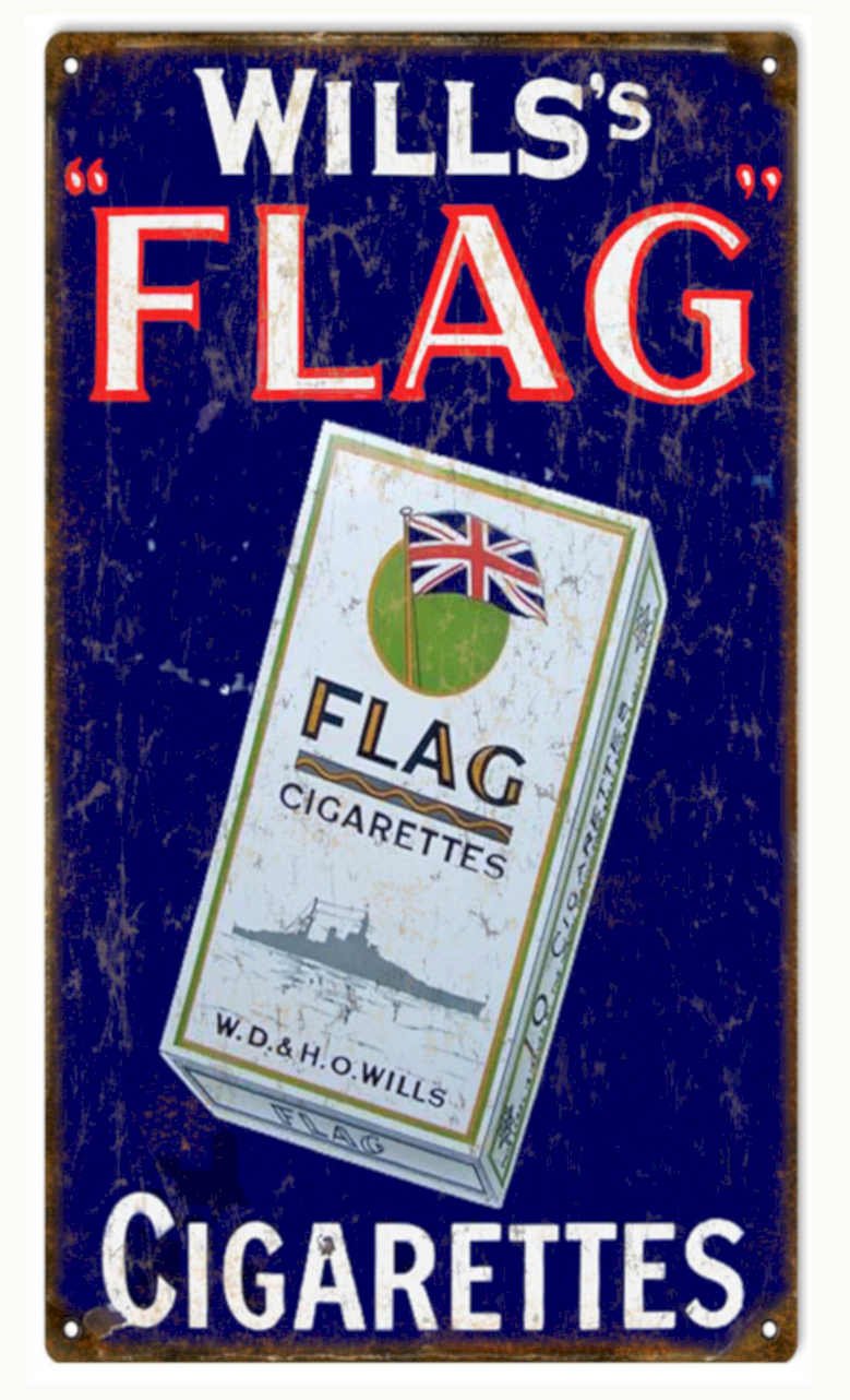 Wills Flag Cigarettes Vintage Retro Advert Ads A4 Photo Print
