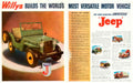 Willys Jeep Universal 1940s Vintage Retro Advert Poster
