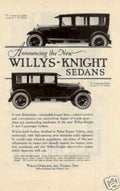 Willys Knight Sedans Vintage Retro Advert Ads A4 Photo Print