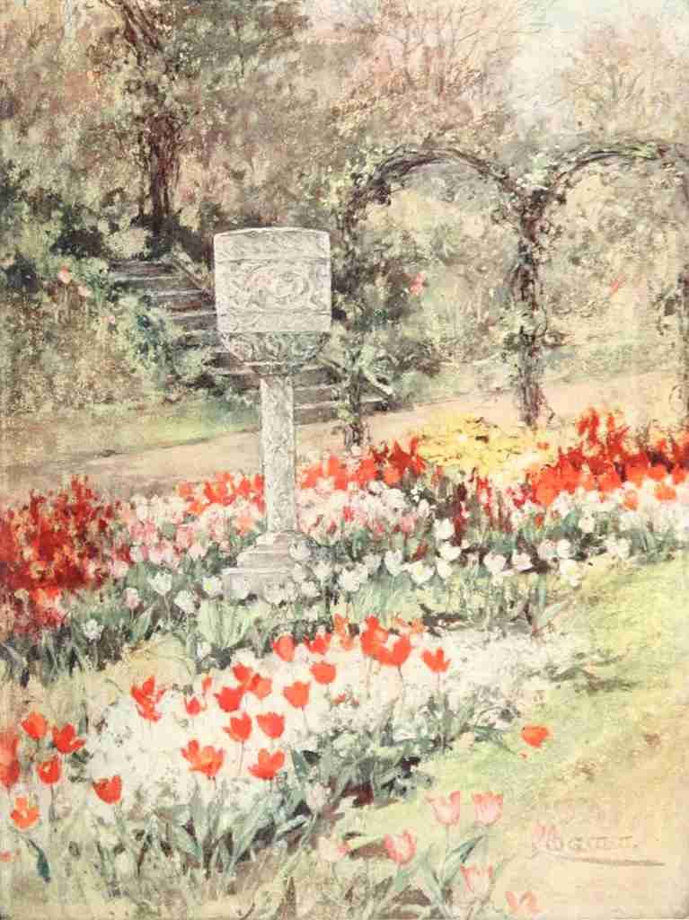 Wilson Mary GW 1856 1939 Scottish Gardens 1908 South Bantaskine A4 Photo Print