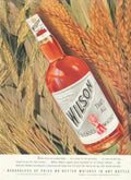 Wilson Wheat Whiskey Vintage Retro Advert Ads A4 Photo Print