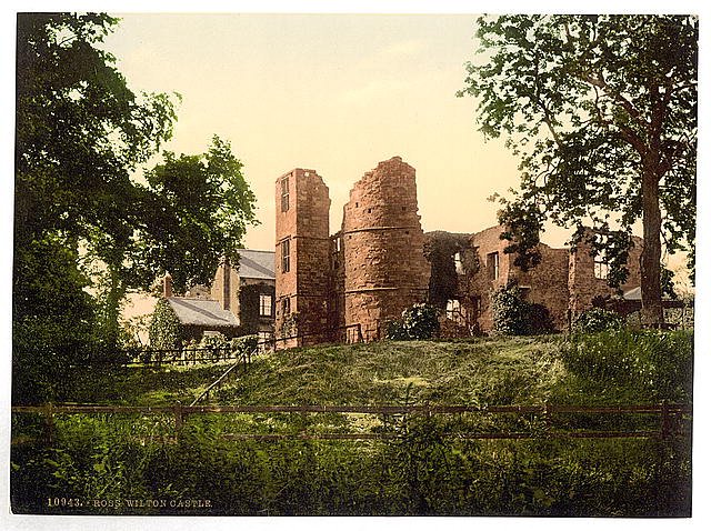Wilton Castle Ross on Wye Vintage A4 Photo Print
