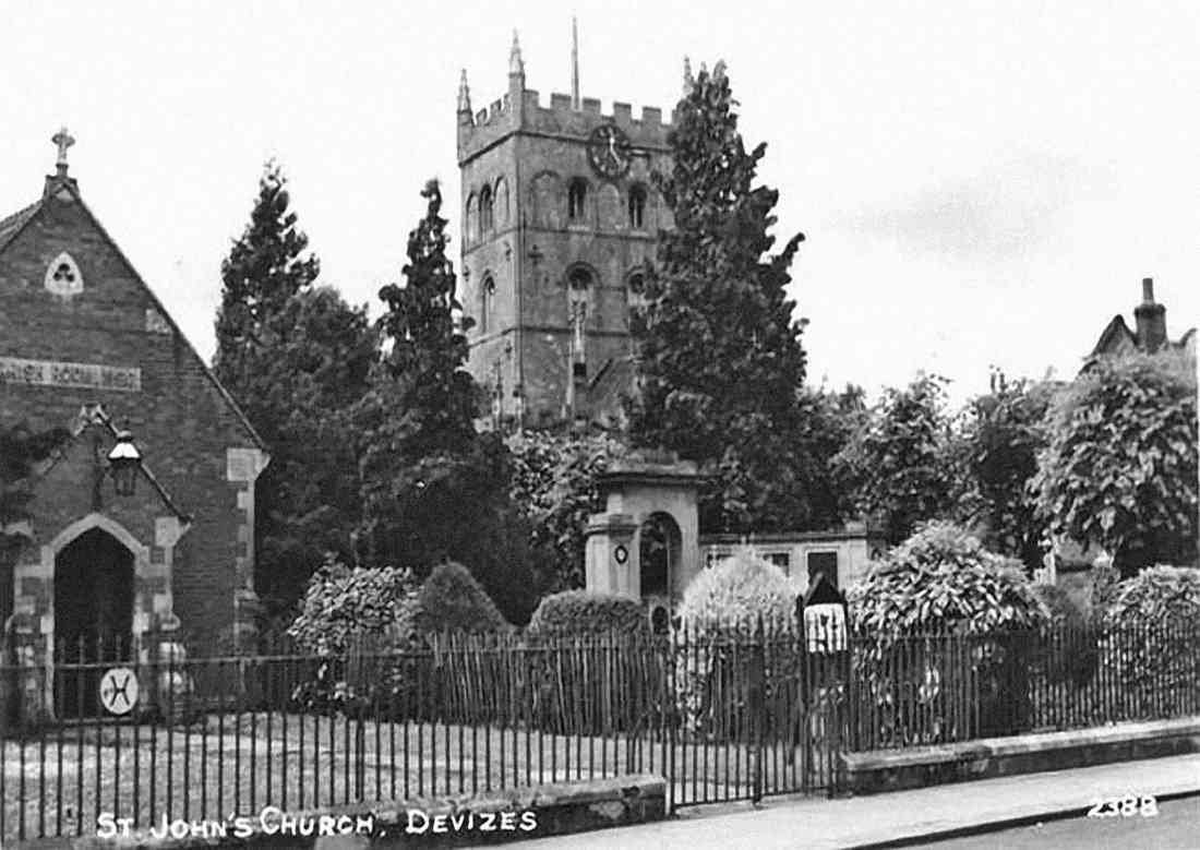 Wiltshire Devizes St Johns Church vintage old A4 Photo Print