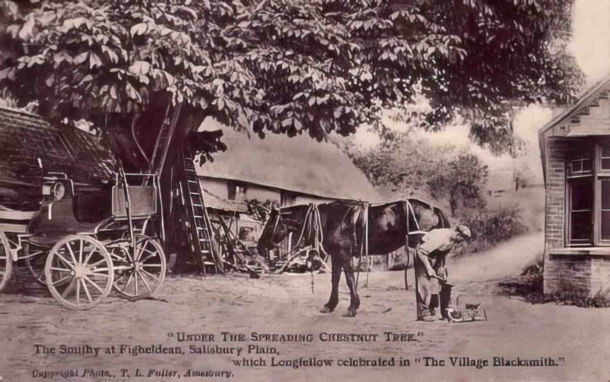 Wiltshire Figheldean Smithy Vintage A4 Photo Print