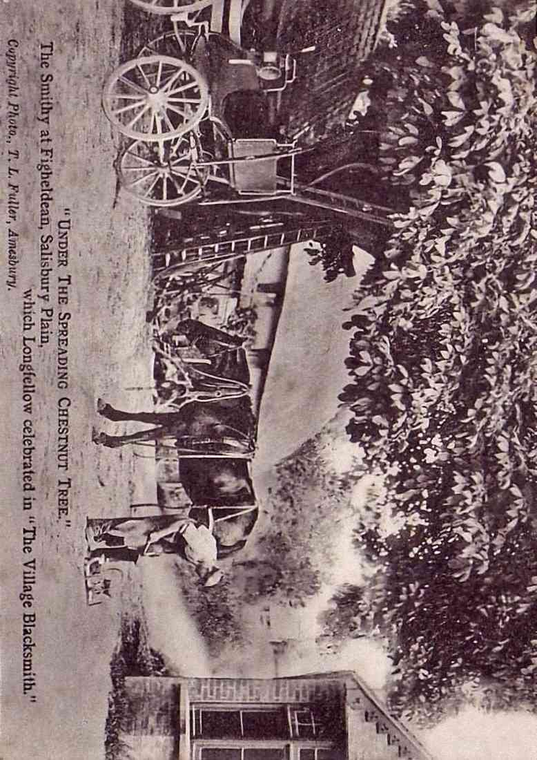 Wiltshire Figheldean Smithy vintage old A4 Photo Print